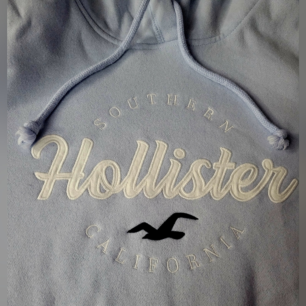 Hollister Light Blue Kids Hoodie - Picture 3 of 7